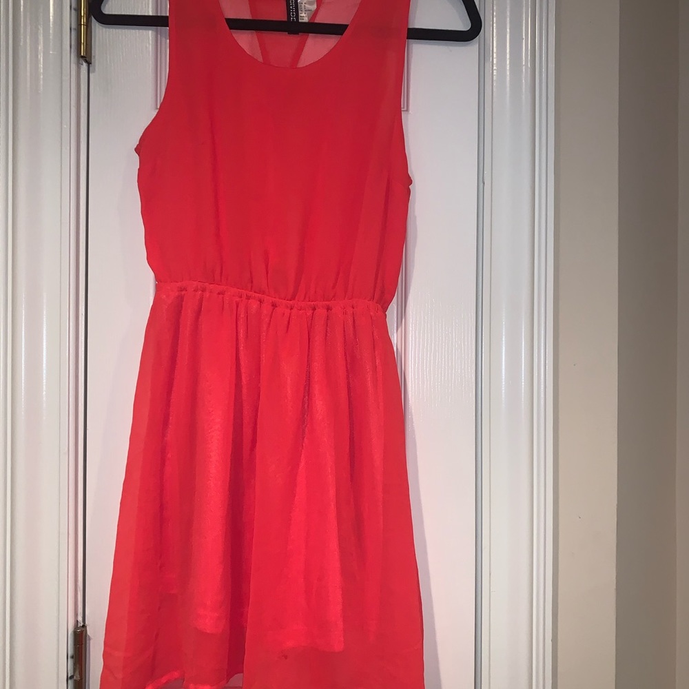 H&M Divided Coral hi-lo dress